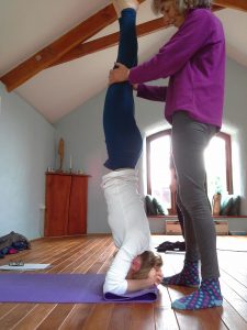 Claire headstand